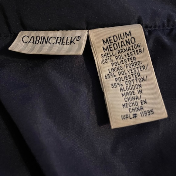 Great for spring, and fall!  Navy/Gold Jacket. Size Medium - Picture 6 of 8